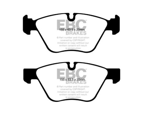 Brake Pad Set, disc brake Redstuff DP31600C EBC, Image 5