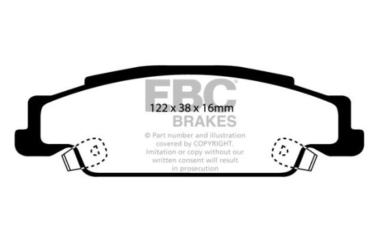 Brake Pad Set, disc brake Redstuff DP31646C EBC, Image 5
