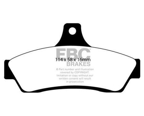 Brake Pad Set, disc brake Redstuff DP31711C EBC, Image 5