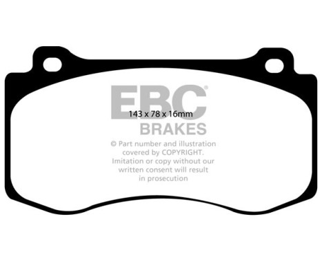 Brake Pad Set, disc brake Redstuff DP31764C EBC, Image 5