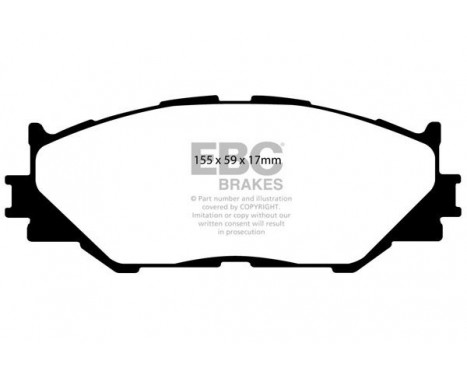 Brake Pad Set, disc brake Redstuff DP31772C EBC, Image 5