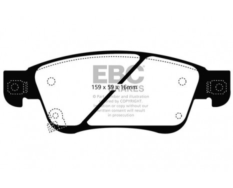 Brake Pad Set, disc brake Redstuff DP31807C EBC, Image 5