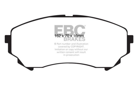 Brake Pad Set, disc brake Redstuff DP31828C EBC, Image 5