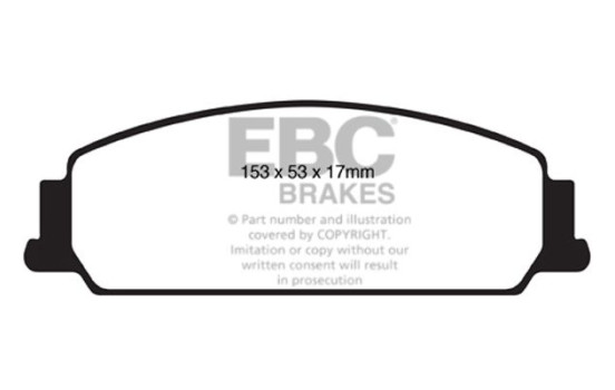 Brake Pad Set, disc brake Redstuff DP31833C EBC, Image 5