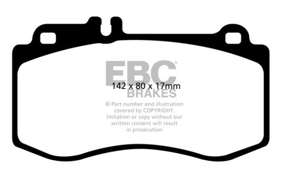 Brake Pad Set, disc brake Redstuff DP31857C EBC, Image 5