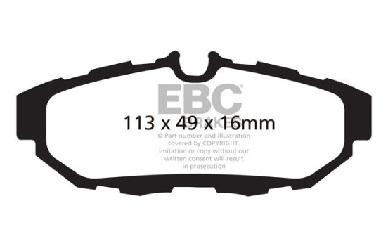 Brake Pad Set, disc brake Redstuff DP31870C EBC, Image 5