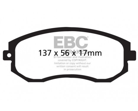 Brake Pad Set, disc brake Redstuff DP31884C EBC, Image 5