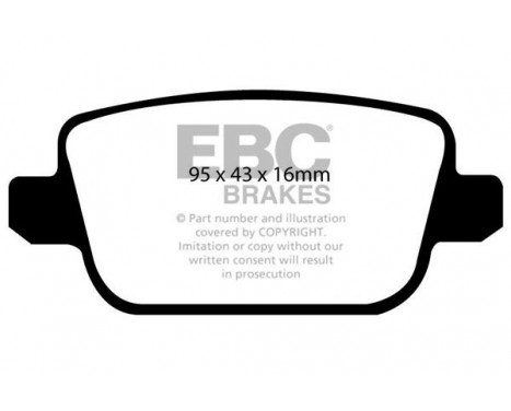 Brake Pad Set, disc brake Redstuff DP31933C EBC, Image 5