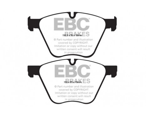Brake Pad Set, disc brake Redstuff DP32007C EBC, Image 5