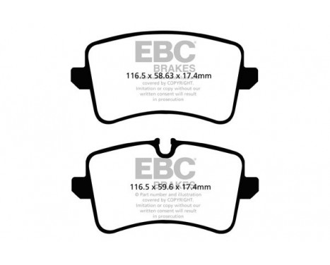 Brake Pad Set, disc brake Redstuff DP32082C EBC, Image 5