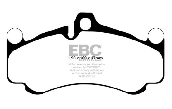 Brake Pad Set, disc brake Redstuff DP32094C EBC, Image 5