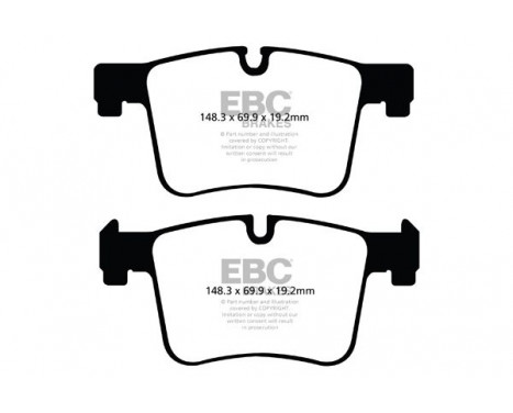 Brake Pad Set, disc brake Redstuff DP32105C EBC, Image 5