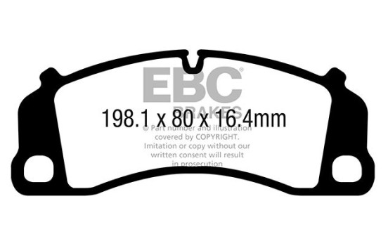 Brake Pad Set, disc brake Redstuff DP32206C EBC, Image 5