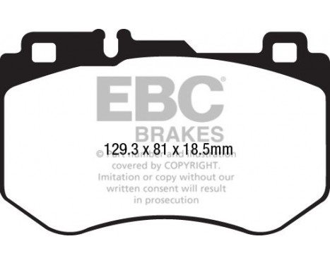 Brake Pad Set, disc brake Redstuff DP32209C EBC, Image 5