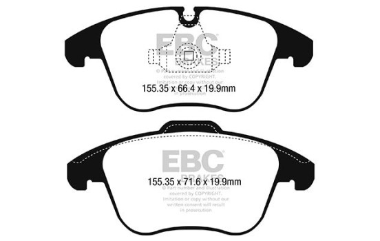 Brake Pad Set, disc brake Redstuff DP32252C EBC, Image 5