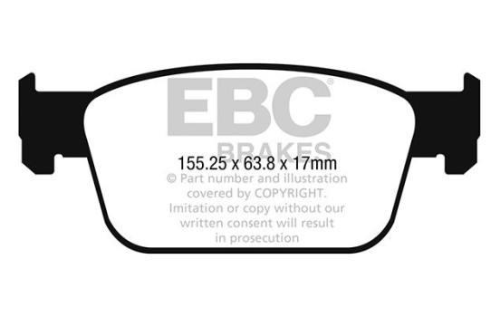 Brake Pad Set, disc brake Redstuff DP32273C EBC, Image 5