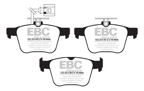 Brake Pad Set, disc brake Redstuff DP32295C EBC, Image 5