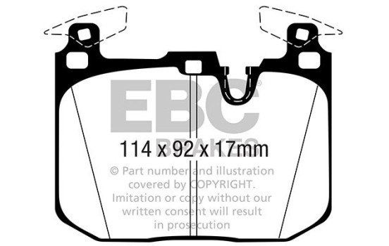 Brake Pad Set, disc brake Redstuff DP32360C EBC, Image 5
