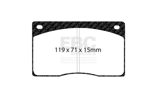 Brake Pad Set, disc brake Redstuff DP3262C EBC, Image 5