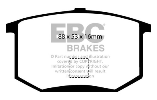 Brake Pad Set, disc brake Redstuff DP3298C EBC, Image 5