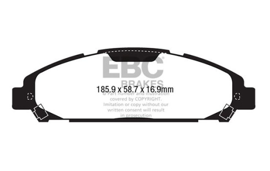 Brake Pad Set, disc brake Redstuff DP33039C EBC, Image 5