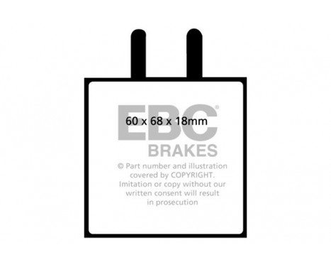 Brake Pad Set, disc brake Redstuff DP3543C EBC, Image 5