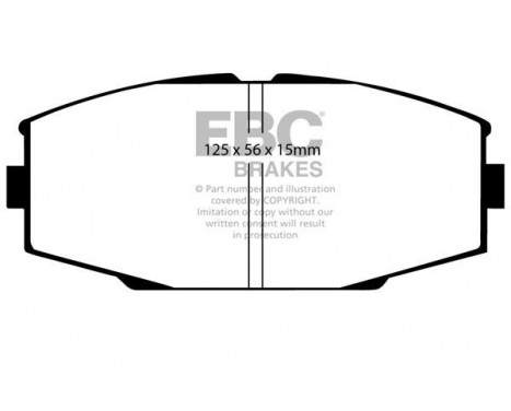 Brake Pad Set, disc brake Redstuff DP3610C EBC, Image 5