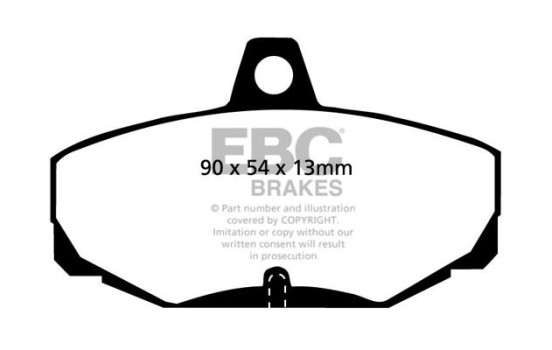 Brake Pad Set, disc brake Redstuff DP3617C EBC, Image 5
