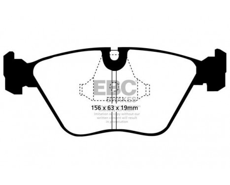 Brake Pad Set, disc brake Redstuff DP3689C EBC, Image 5