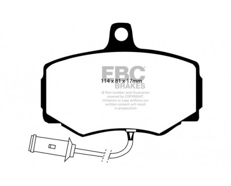 Brake Pad Set, disc brake Redstuff DP3756C EBC, Image 5