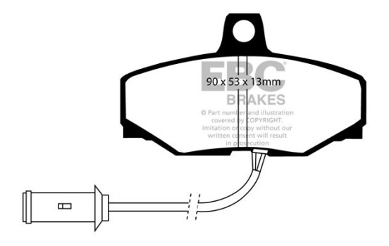 Brake Pad Set, disc brake Redstuff DP3757C EBC, Image 5