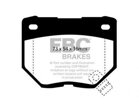 Brake Pad Set, disc brake Redstuff DP3826C EBC, Image 5