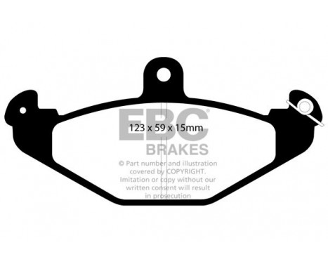 Brake Pad Set, disc brake Redstuff DP3885C EBC, Image 5