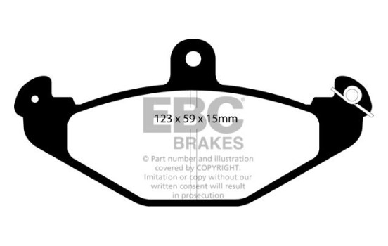 Brake Pad Set, disc brake Redstuff DP3885C EBC, Image 5