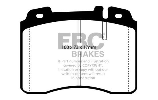 Brake Pad Set, disc brake Redstuff DP3927C EBC, Image 5