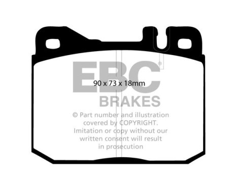 Brake Pad Set, disc brake Ultimax DP2612 EBC, Image 6