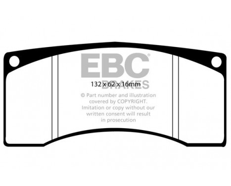 Brake Pad Set, disc brake Yellowstuff DP4016R EBC, Image 5