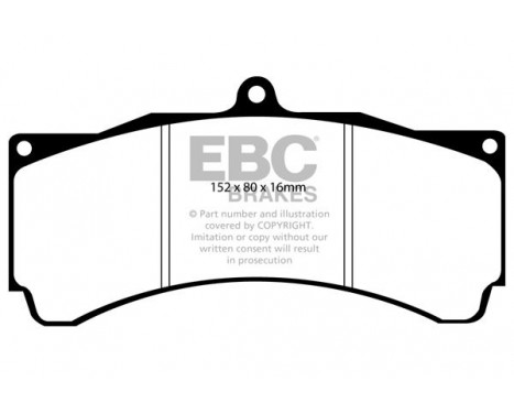 Brake Pad Set, disc brake Yellowstuff DP4032R EBC, Image 5