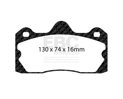 Brake Pad Set, disc brake Yellowstuff DP4060R EBC, Image 7