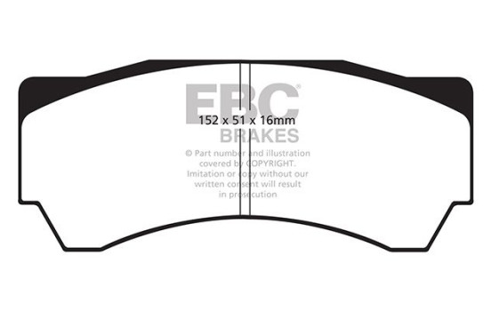 Brake Pad Set, disc brake Yellowstuff DP4063R EBC, Image 5