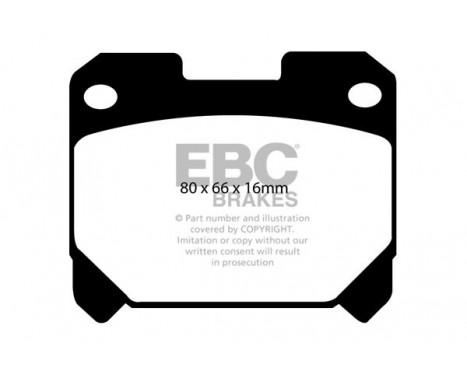 Brake Pad Set, disc brake Yellowstuff DP41005R EBC, Image 5