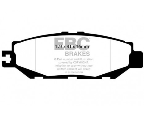 Brake Pad Set, disc brake Yellowstuff DP41008R EBC, Image 5
