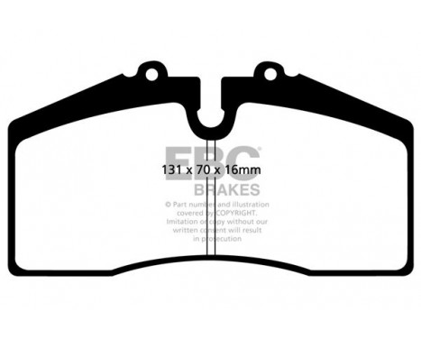 Brake Pad Set, disc brake Yellowstuff DP41014R EBC, Image 6