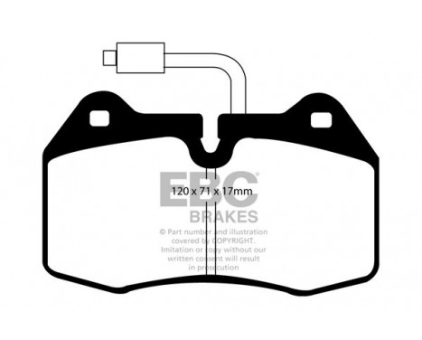 Brake Pad Set, disc brake Yellowstuff DP41032/2R EBC, Image 5