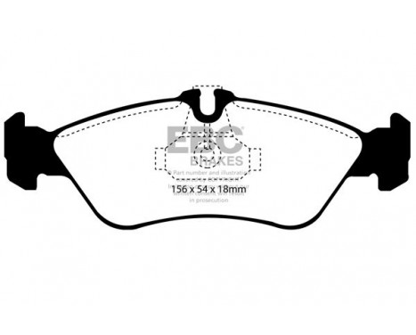 Brake Pad Set, disc brake Yellowstuff DP41070/2R EBC, Image 5