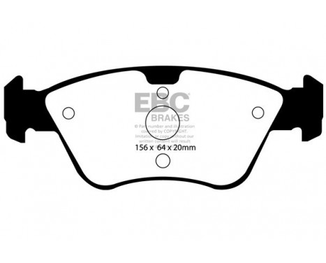 Brake Pad Set, disc brake Yellowstuff DP41075R EBC, Image 5