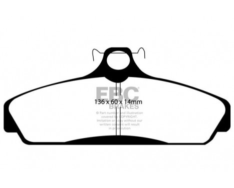 Brake Pad Set, disc brake Yellowstuff DP41152R EBC, Image 5