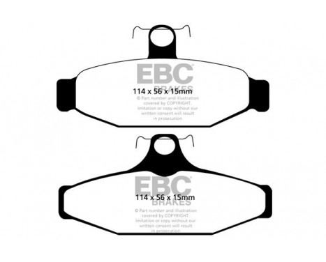 Brake Pad Set, disc brake Yellowstuff DP41165R EBC, Image 5