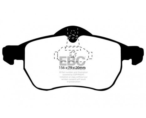 Brake Pad Set, disc brake Yellowstuff DP41183R EBC, Image 5