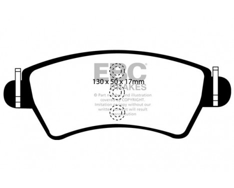 Brake Pad Set, disc brake Yellowstuff DP41234R EBC, Image 5